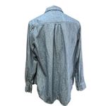 Ava and Viv Women's Blue Chambray Button Photo 6