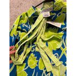 Gretchen Scott Floral Collared Shirtdress Blue Green Print Size XS NEW W/belt Photo 6