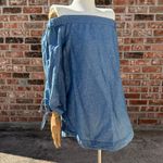 Free People  Show Me Some Shoulder linen top in Chambray / S /Excellent condition Photo 2