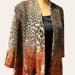 Elementz  2piece attached top black camisole with sheer animal print cover Photo 3