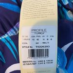 New! Profile by Gottex Floral Lace Up‎ One Piece Blue Size 12 Photo 5