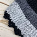 Handmade • Crochet Neck & Ear Warmer • Headband • Scarf • Multicolored • Gray Black Photo 1