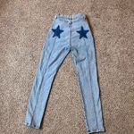 Revice Denim REVICE High Rise Light Blue Jeans with Star Details Photo 8