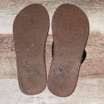 Roxy Womens Peep Toe Braided Strap Lola Flip Flops Sandals Brown Black Size 7.5 Photo 5