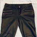 Free People SOLD!!!! Black Faux Leather Skinny Zipper Pants Photo 13