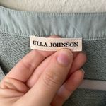 Ulla Johnson Jude Puff Sleeve Sweatshirt in Blue Green Women's Size P Photo 8