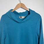 Habitat Sweater Women Size S Blue Cotton Fleece Feel Cowl Neck Long Sleeve Boho Photo 3