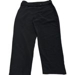 Elodie  Pants Womens‎ Large Black Belted High Rise Crop Ankle Trousers Photo 1