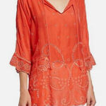 Johnny Was NWT‎  Natalie Tunic in Coral Sunrise Size S Photo 0