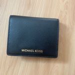 Michael Kors Travel Leather Flap Card Holder Black Photo 1