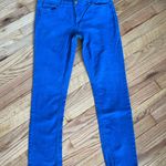 Jordache Vintage y2k  Skinny Aged Denim High Waist Mom Rockstar Moto Biker Slim Straight cobalt Royal Photo 0