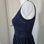 Diane Von Furstenberg  x Neiman Marcus Navy Sweetheart Dress – Size 4 Photo 7