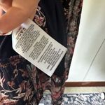 EXPRESS  Floral Backless Dress - Black and Pink Photo 2