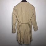 Theory Katerina Tan Trench Coat Belted Double Breasted Cream M Medium Lined Midi Photo 7