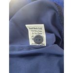 Coco Indigo Calypso Cotton Button Front Cerulean‎ Blue Shirt Large Photo 5