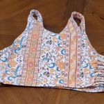 Zaful Floral and Striped Bikini Top Photo 2