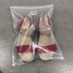 Ecco  Flowt Strap Sandals Women's Size 37 US 6 Red Leather Comfort Walking Shoes Photo 9