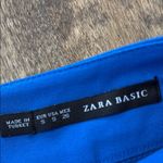 ZARA Electric Blue Stretch Pencil Mini Skirt Size Small Photo 4