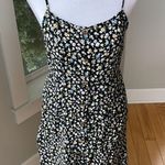 Pink Rose Black Blue Yellow Floral Slip Dress Size Small Photo 8