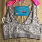 Just Be New Bundle of 2 Animal Print/Neon Pink Sports Bras Stretchy Soft Size Large Photo 4