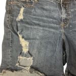 Torrid Stretch High Rise Boyfriend Flat Front Distressed Bermuda Shorts Size 26 Photo 2