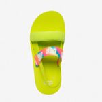UGG NEW  Zuma Sling Slides Rainbow Lime Green Photo 3