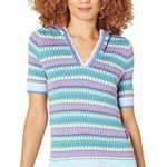 Lilly Pulitzer Multicolor V-Neck Sweater Photo 0