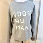 Everlane French Terry 100% Human Spellout Typography Sweatshirt Unisex Gray~Sπ Photo 0