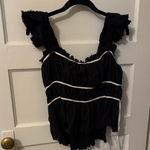 Free People  Claude Corset Top Black Photo 0