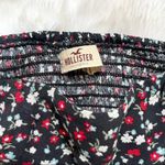 Hollister  Navy and Red Mini Floral Strapless Dress Photo 4