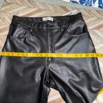 Abercrombie & Fitch A&F 90s Straight Leg  Ultra Hi Rise Faux Leather Pants Black 31/12 Moto Edgy Y2K Photo 5