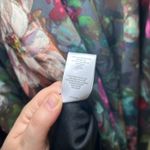 Maison Tara Women's Floral Pleated Midi Dress Dark Floral Print boho event Black Size 10 Photo 7