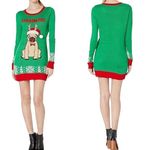 United States Sweaters UNITED STATES SWEATER Bah Hum Pug Christmas Sweater Size Large Ugly Xmas Sweater Photo 1