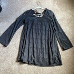 Altar'd State Altar’d State Charcoal Lace Boho Dress With Bell Sleeves. Size Large Photo 0