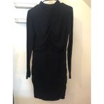 Veronica Beard  EUC Women's Black Ruched Mock Neck Knit Dress M Photo 1
