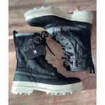 Sorel Caribou Royal Boots in Black & Chalk 8 New Womens Waterproof Photo 5