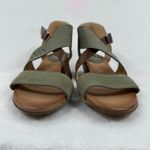 Miz Mooz Miz‎ Mooz New York City Cienna Sage Green Leather Cutout Ankle Strap Sandals 9.5 Photo 1