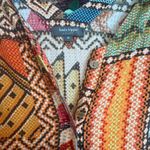 Haute Hippie  Tribal Aztec Wide Leg Linen Blend Jumpsuit Medium Boho Sleeveless Photo 2