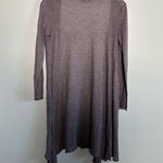 BCBGMAXAZRIA  Y2K Style Thin Ruffle Asymmetrical Heather Gray Cardigan XS/S Photo 4