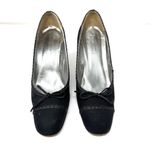 PHYLLIS POLAND for BERGDORF GOODMAN, fabric heels, made in Italy, size 8.5 Black Photo 2