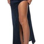 Akira Long Denim Skirt Photo 0