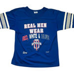 VTG 1990 Salem Sportswear New York Giants Football AOP Jersey Shirt Womens‎ S White Photo 0