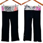 Lululemon  Tadasana Slit Crop Yoga Black Legging Size 4 Photo 1