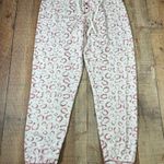 PJ Salvage Horseshoe Jogger Pants Medium Western Lightweight Lounge Pajamas White Photo 0