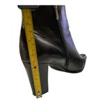 White Mountain BLACK LEATHER ANKLE BOOTS size 9.5 Photo 7