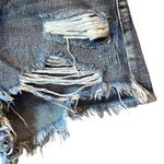 Impressions distressed denim button up shorts Nwt size medium Photo 5