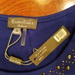Essentials by Milano 🛍 Royal Blue Top Size Small Photo 5