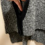 Something Else By Natalie Wood Gray Turtleneck Shawl Pullover Sweater One Size Photo 5