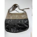Brighton Shoulder Bag Hobo Two Tone Leather Tassel Charm Designer Purse Photo 2