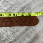Brown belt size 34 floral type design Photo 2